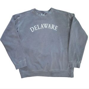 Confort Colors vintage style charcoal color Delaware pullover sweater